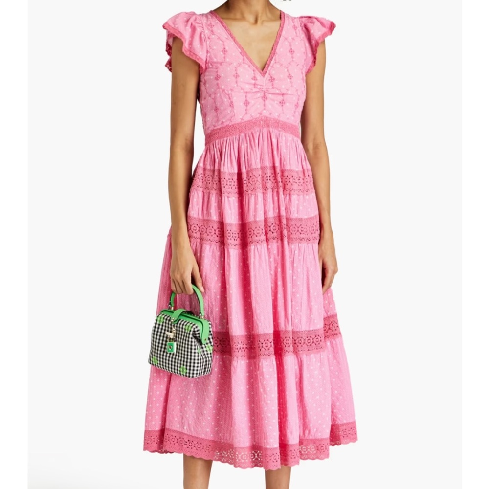 LoveShackFancy Abena Midi Dress